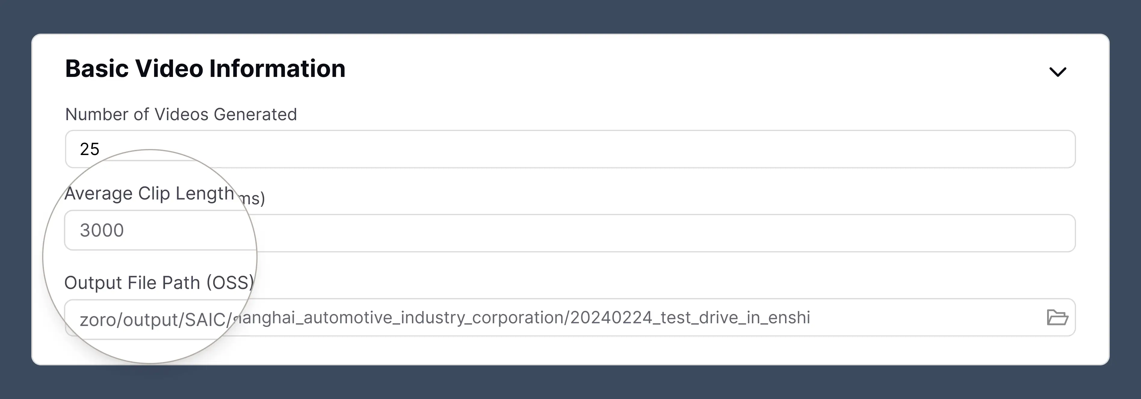 Parameter Retention Feature