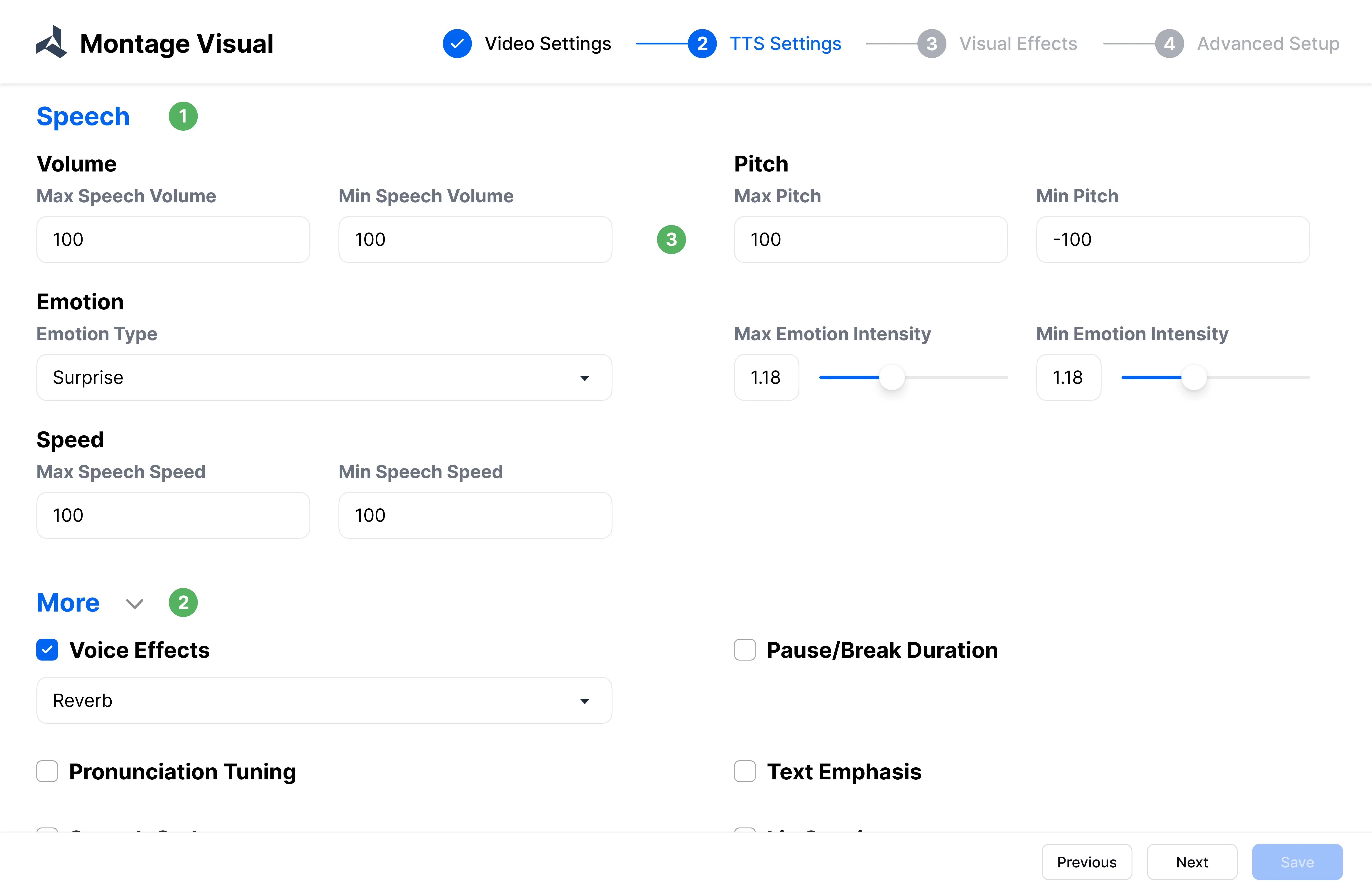 Parameter Retention Feature
